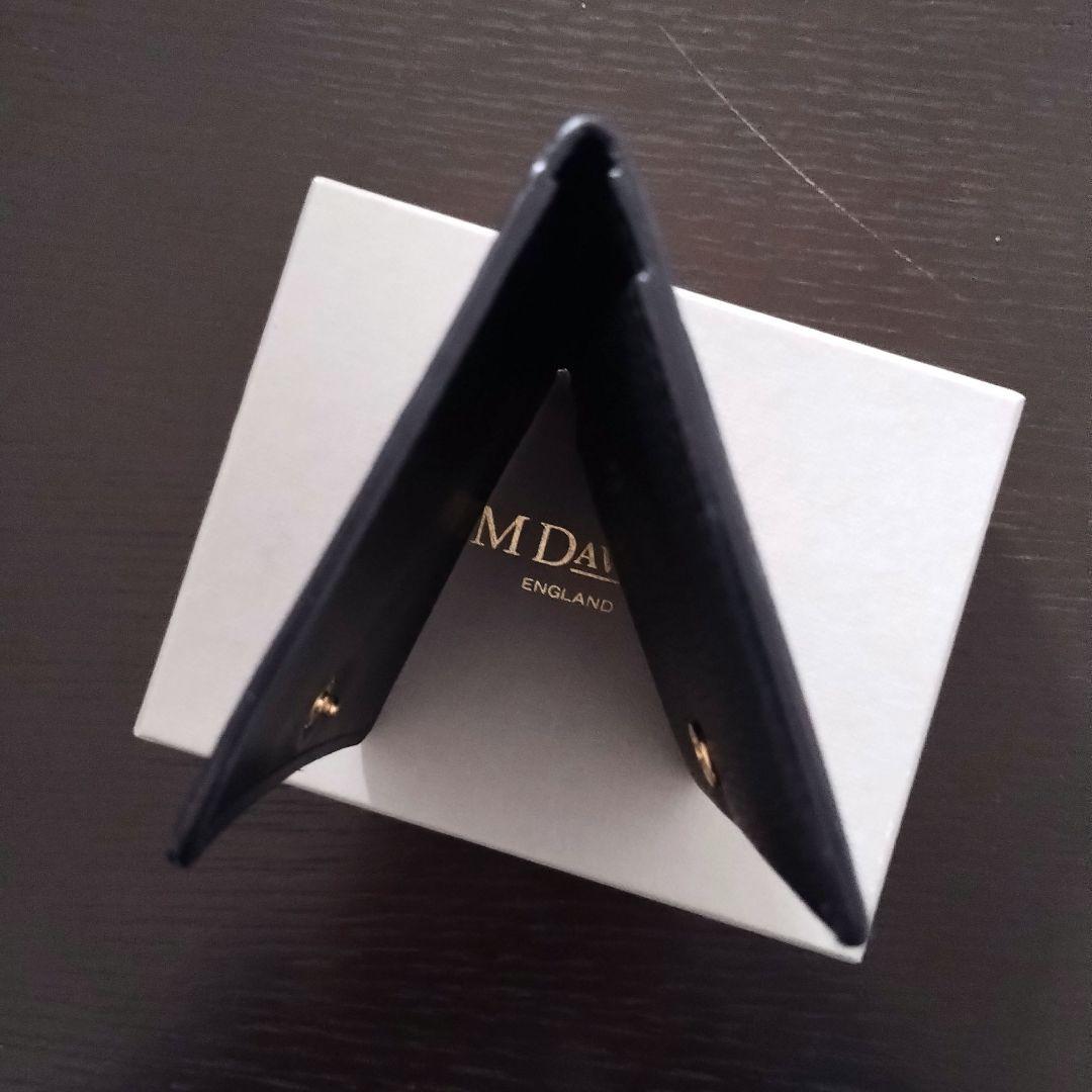 美品 J&M DAVIDSON レザー カードケース ブラック名刺入れ 英国製