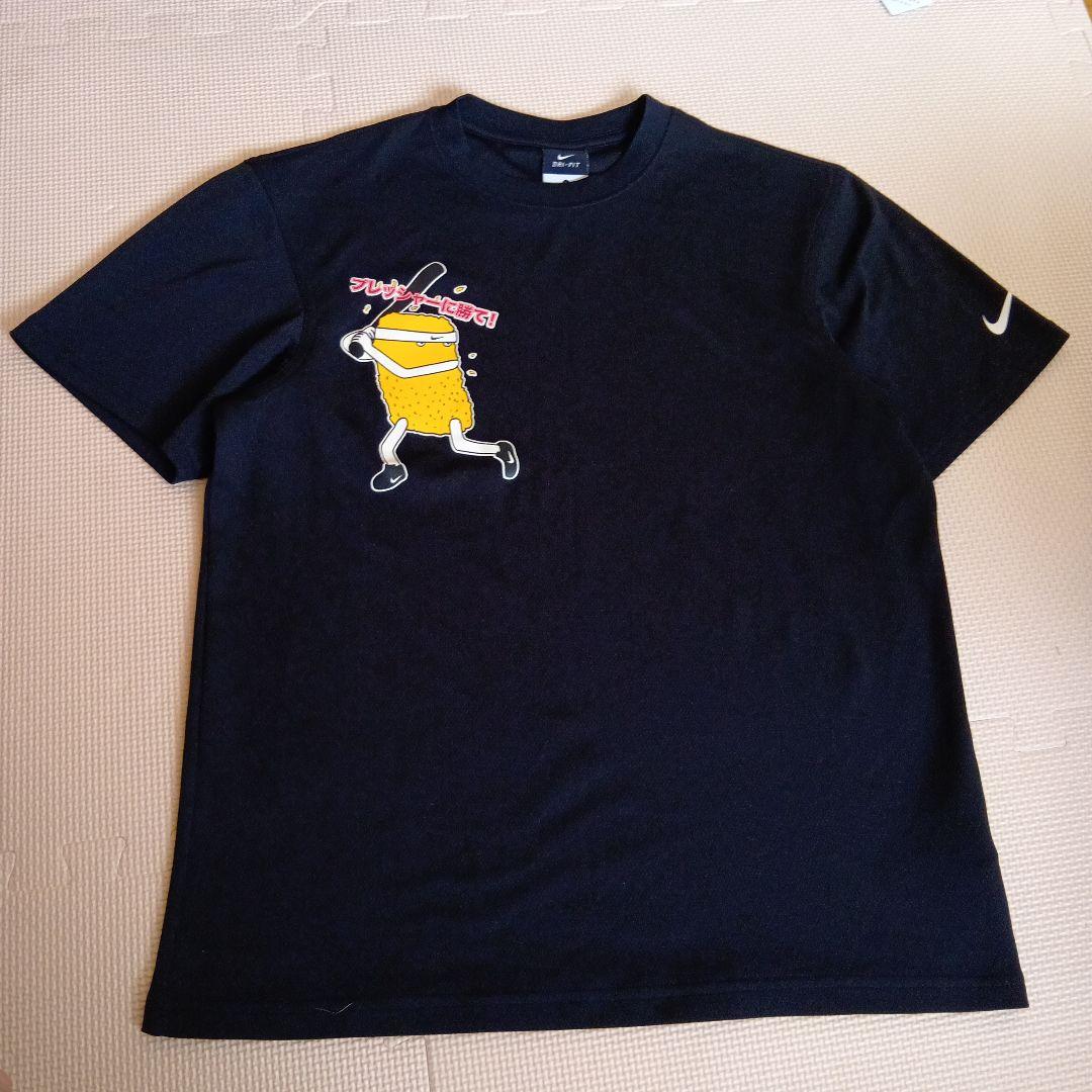 美品✨️NIKE　ナイキ　Tシャツ　L　野球　とんかつ　プレッシャーに勝て　豚勝