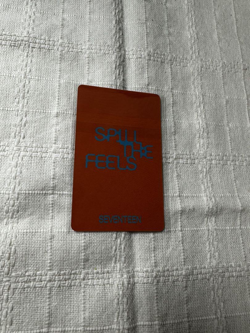 SPILL THE FEELS 会場限定 大阪 福岡 東京 ミンギュ トレカ 定休日以外毎日出荷中] SEVENTEEN Spill 東京 ミンギュ Feels