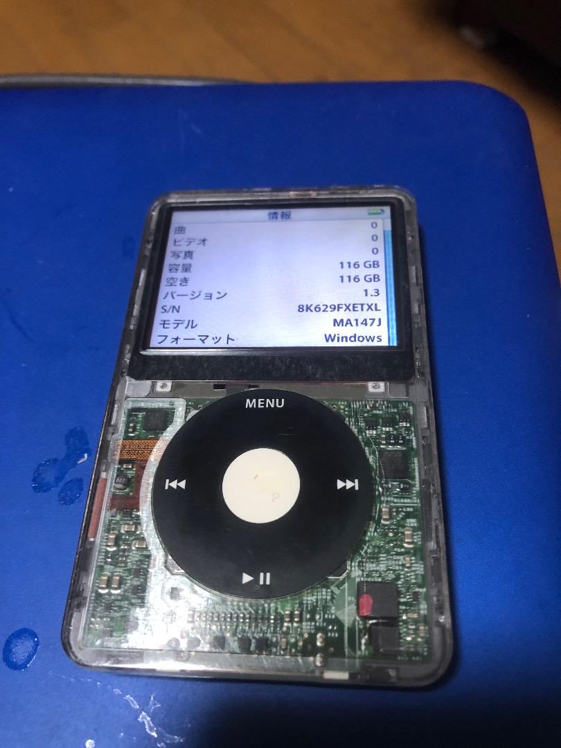 定率割引 西日本 iPod Classic 第5世代128GB 電池新品 ポータブルプレーヤー