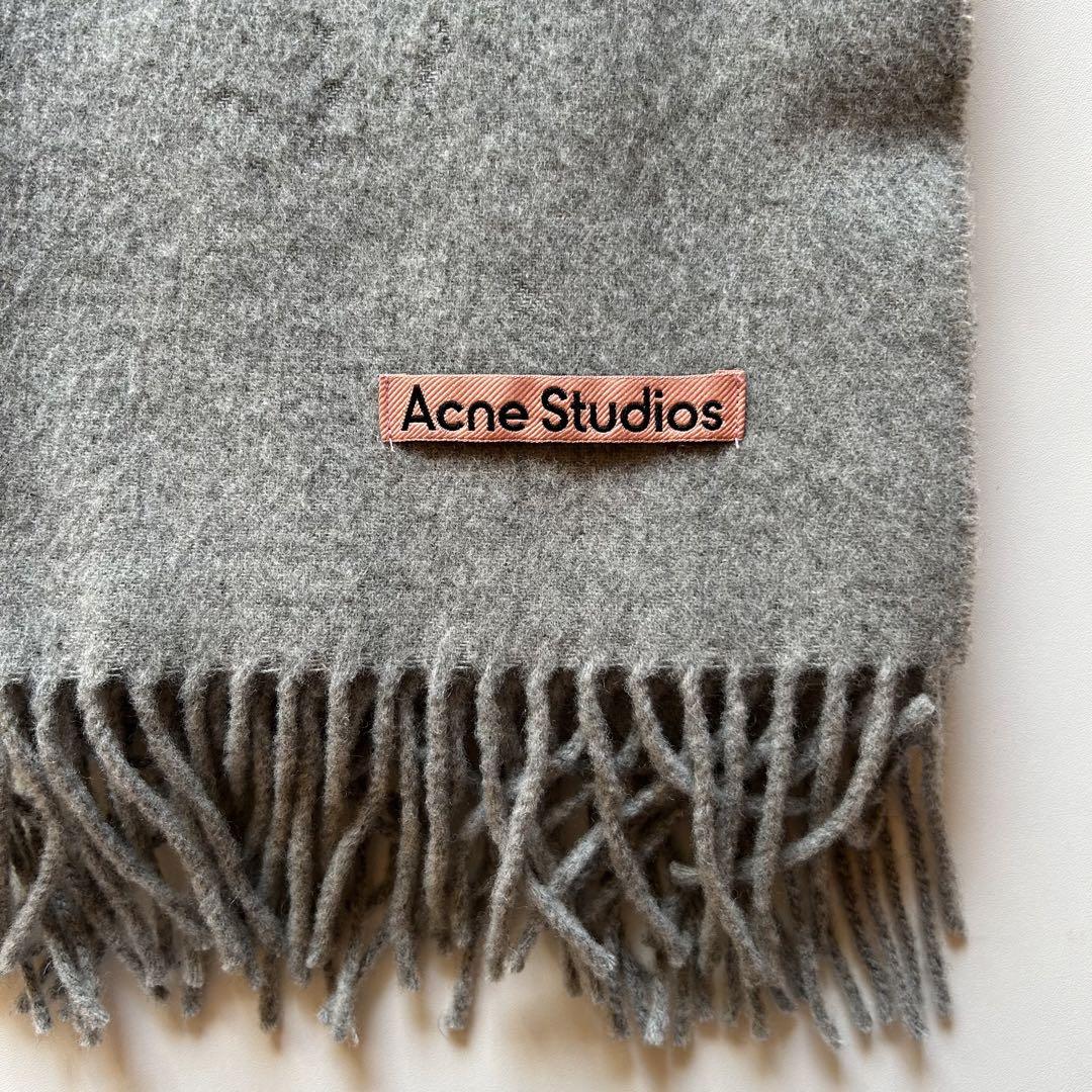 Acne Studiosフリンジウールスカーフマフラー