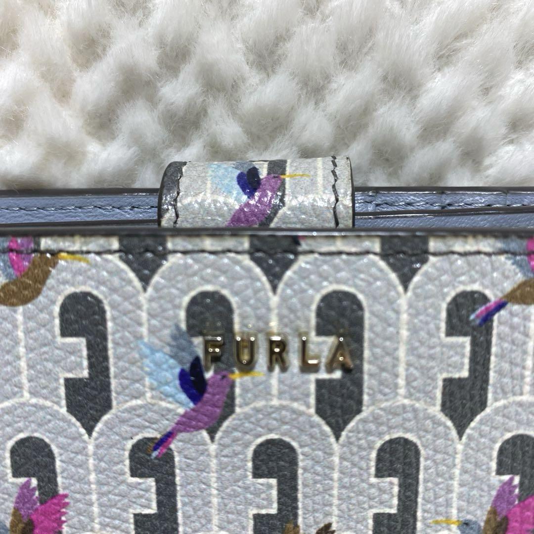 値下げ】現行 ロゴ 美品 FURLA フルラ バビロン ハチドリ 二