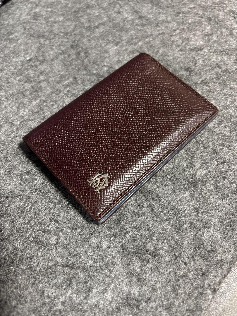 DUNHILL ダンヒル BOURDON ボードン カードケース ワインレッド