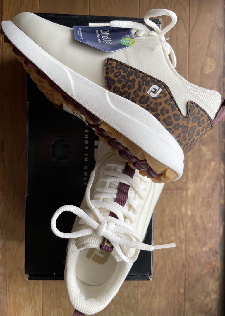 FootJoy ホワイト スニーカー ヒョウ柄