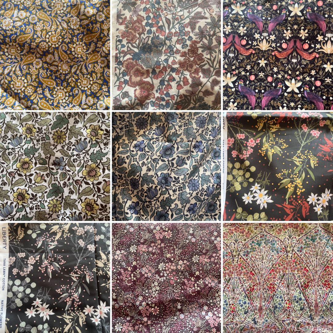 リバティタナローン生地在庫