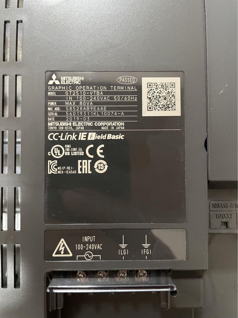 三菱電機 GT2510-VTBA タッチパネル 品 三菱電機 GT2510-VTBA タッチパネル 品