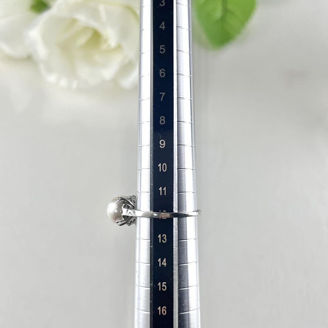 ☆美品☆タサキ　Pt900 パール　約8.1mm リング　約12号