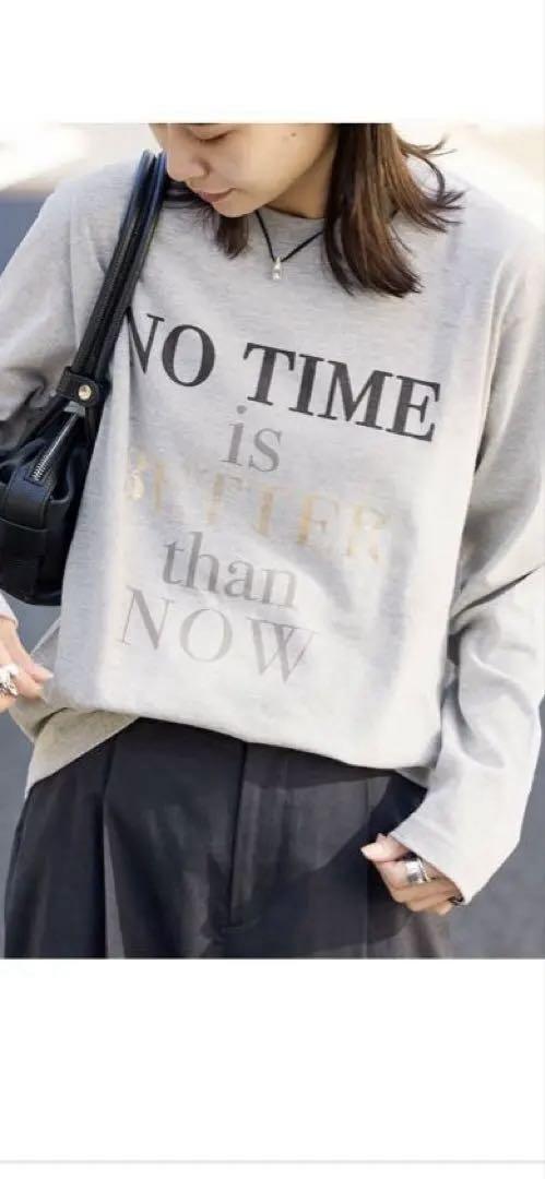 【美品】ジャーナルスタンダードのNO TIME箔LONG T