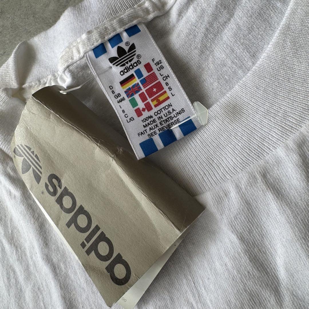 デッドストック 80s USA製 old adidas シングル Vintage