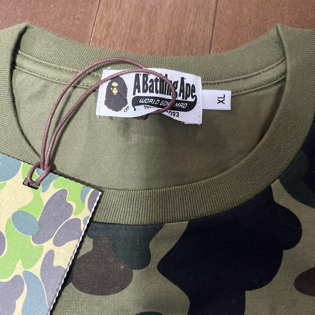 A Bathing Ape カモフラ Tシャツ XL 新品タグ付き - メルカリ