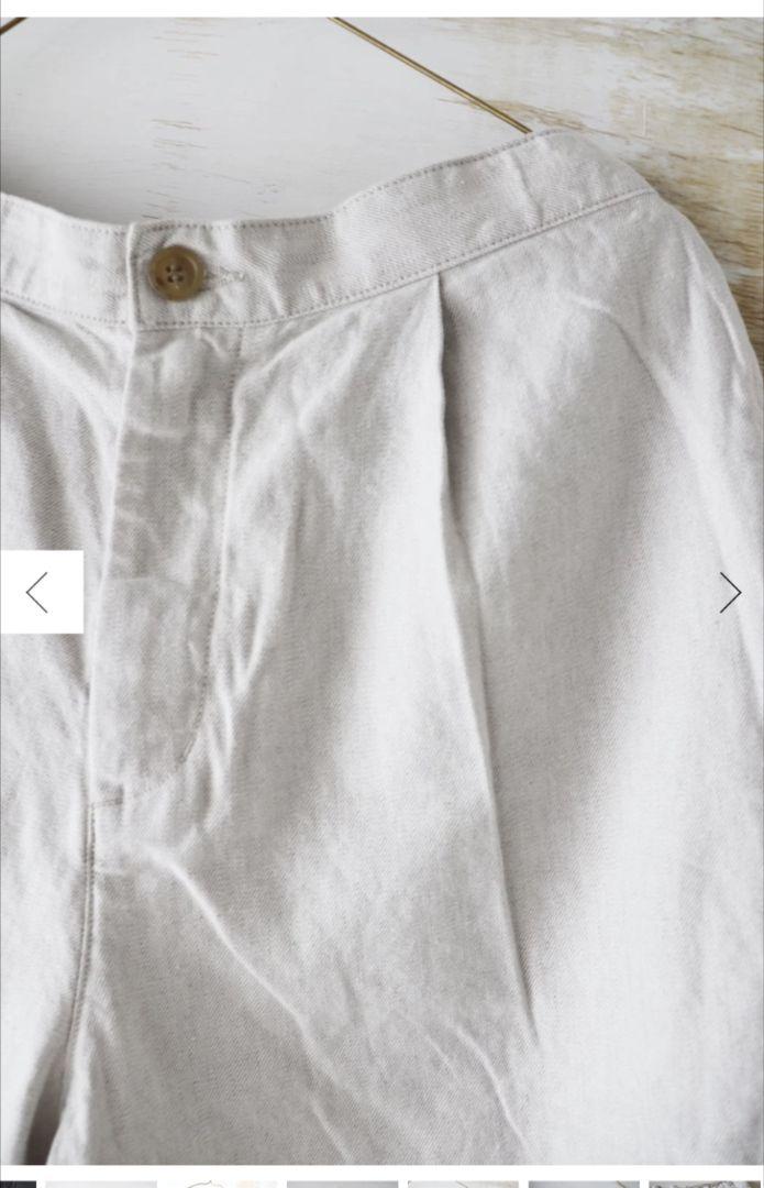 NATURAL LAUNDRY　LCツイル コクーンハーフパンツ　未使用品！