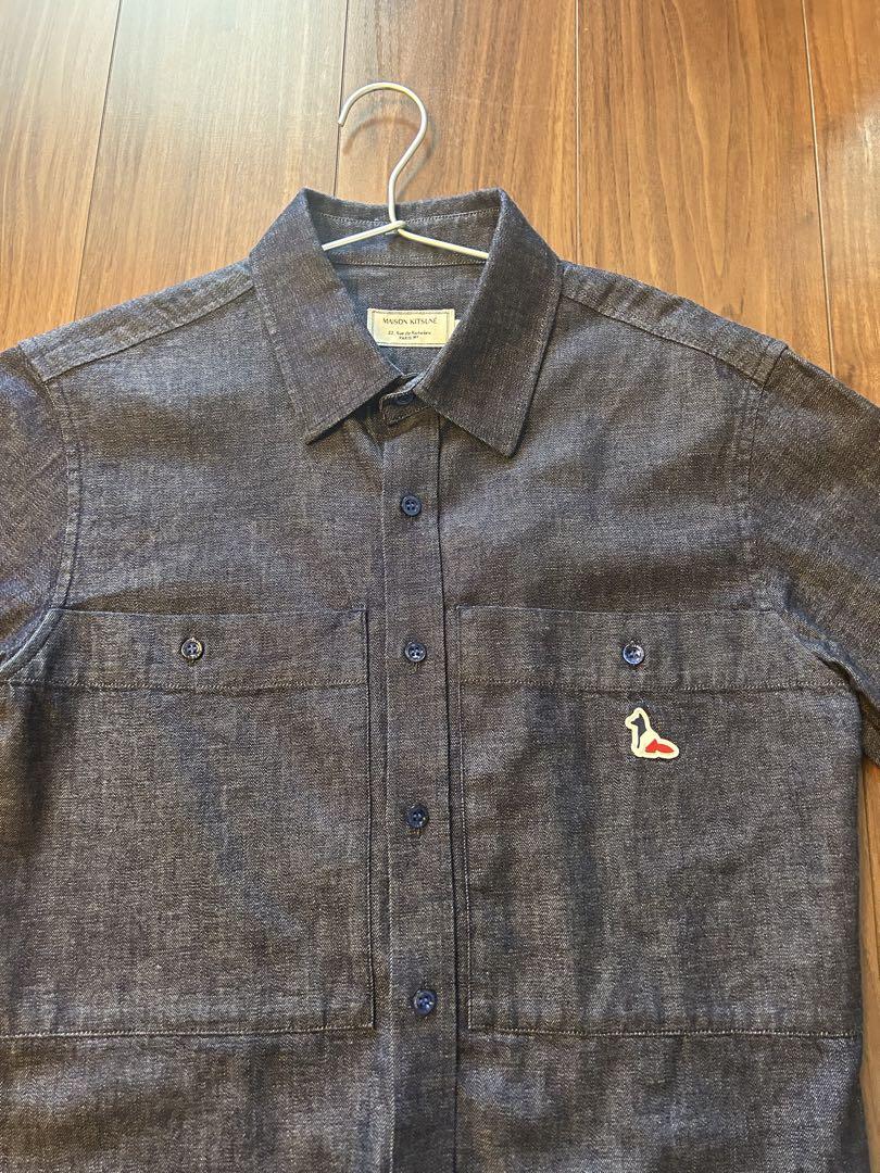 MAISON KITSUNÉ 半袖デニムシャツ 【匿名配送】