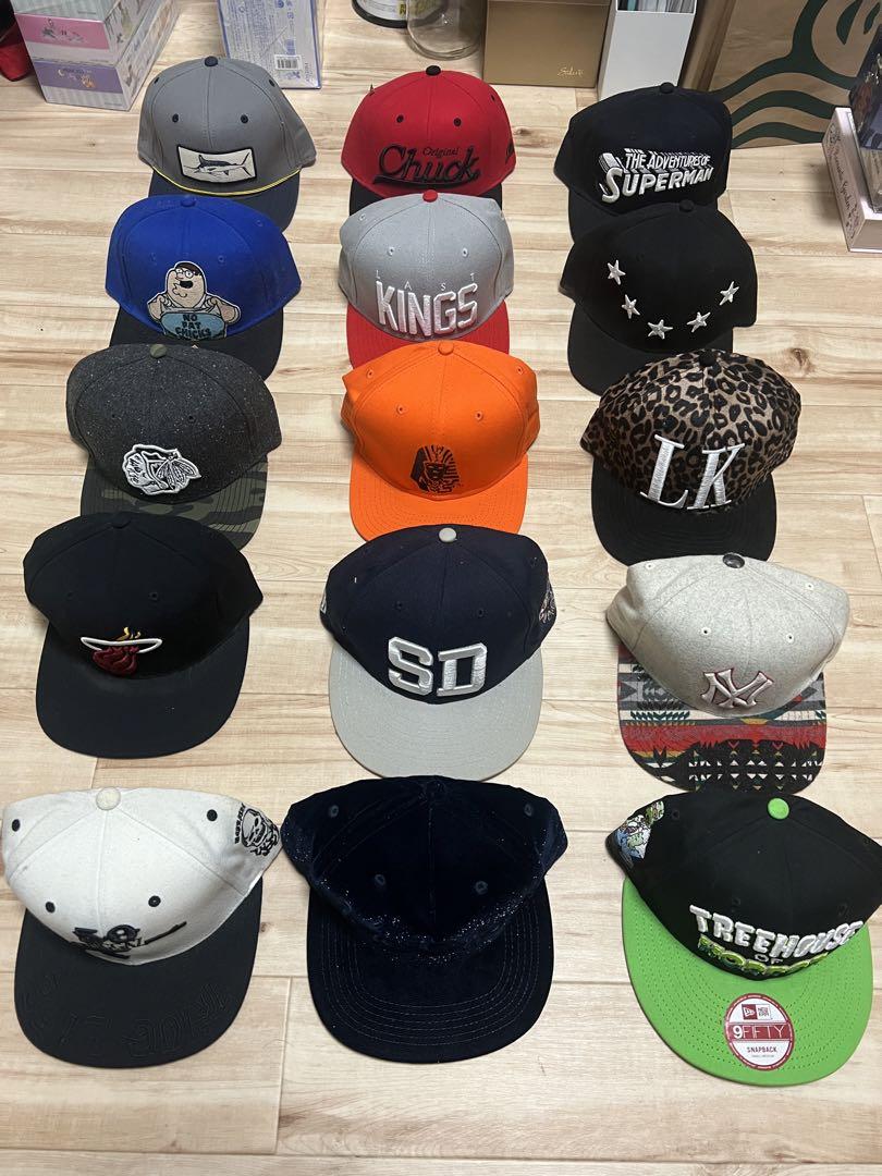 snapback cap 全部で25,000円newera