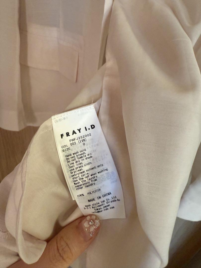 雑誌掲載 FRAY I.D セミシアージャケット ¥23,100税込