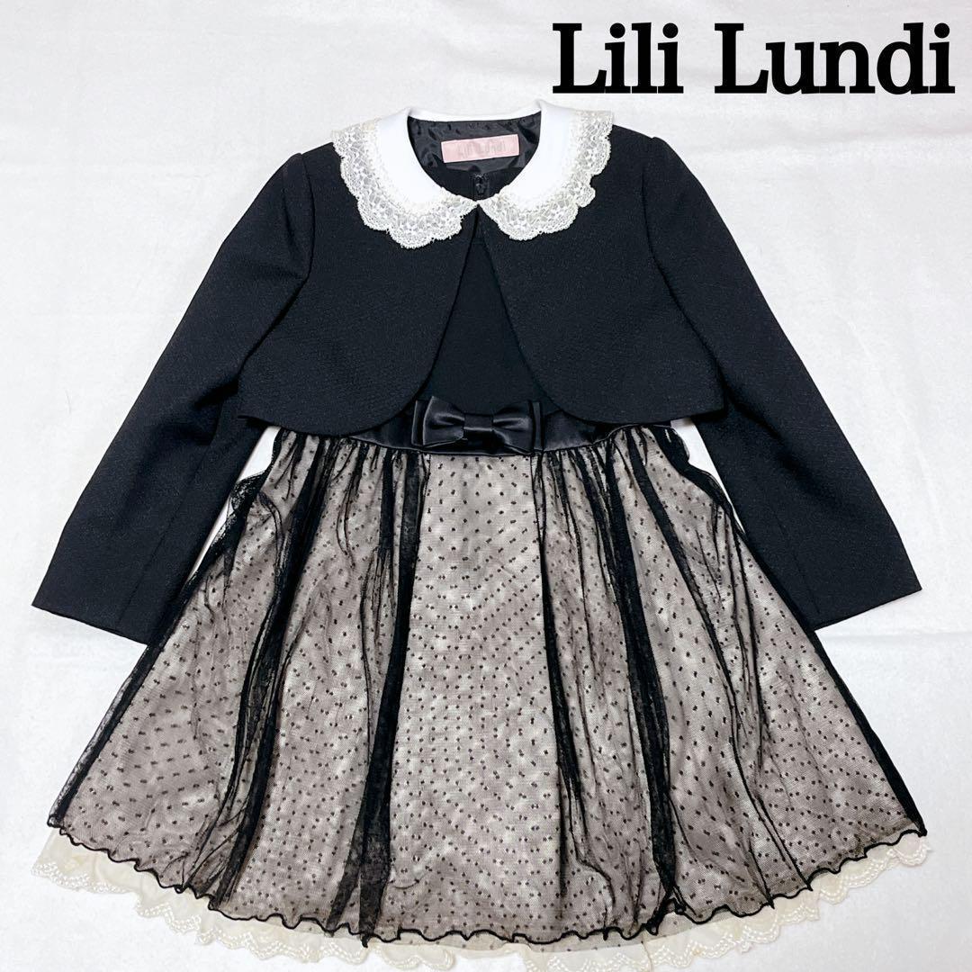Lili Lundi リリィランディ ブラック リボン 卒園 七五三 フォーマル