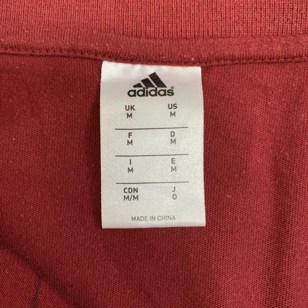adidas ACミラン ポロシャツ 赤 ストライプ