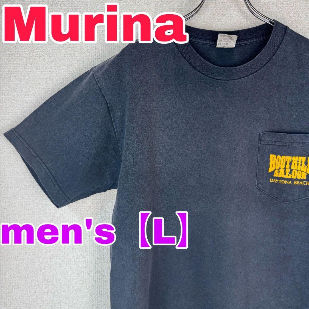 Z202【Murina】半袖Tシャツ【メンズL】 ブラック