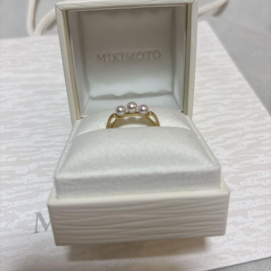 ミキモト MIKIMOTO K18 ベビーパール リング - メルカリ