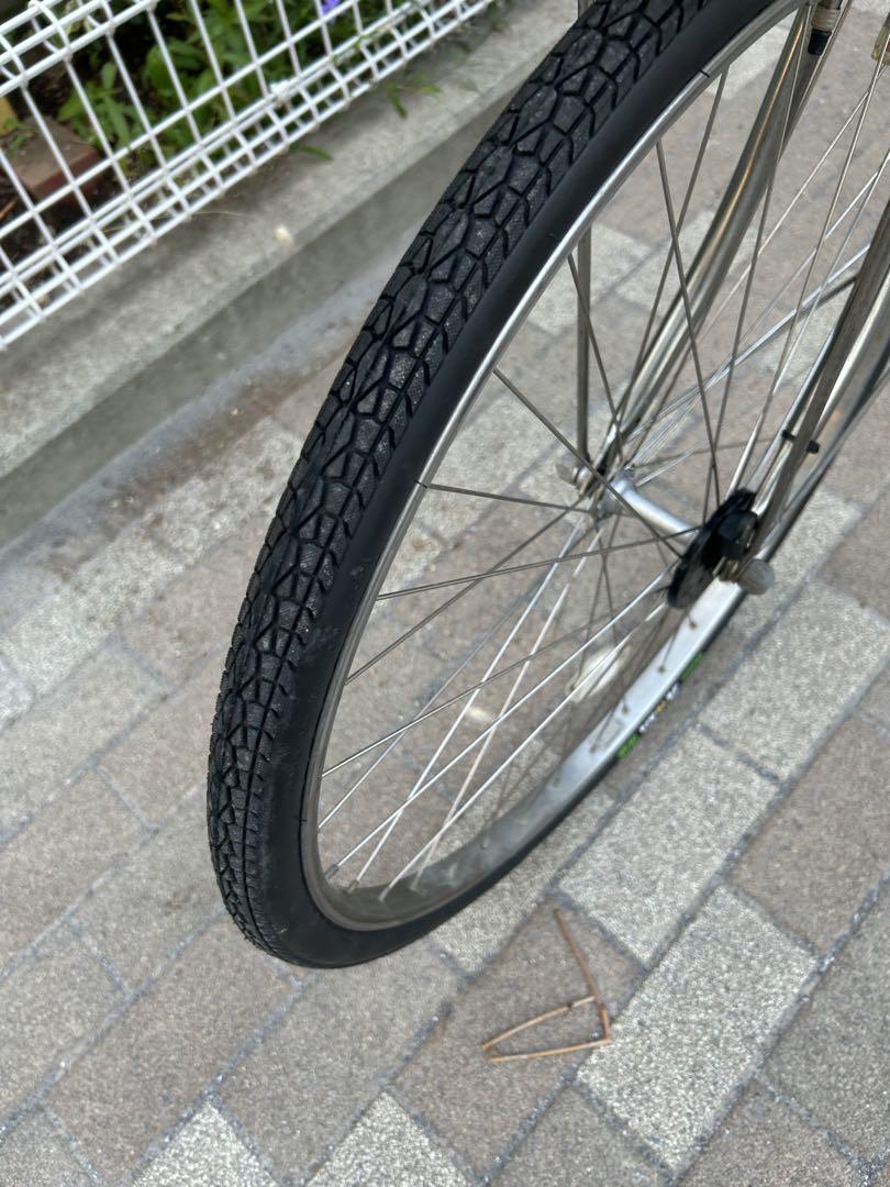 ブリヂストン 銀色 Assiata電動アシスト自転車26インチ