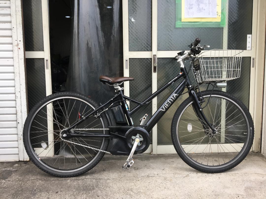 地域限定送料無料 パス ビエンタ 12,8AH 5段変速 黒 神戸 電動自転車 画像1
