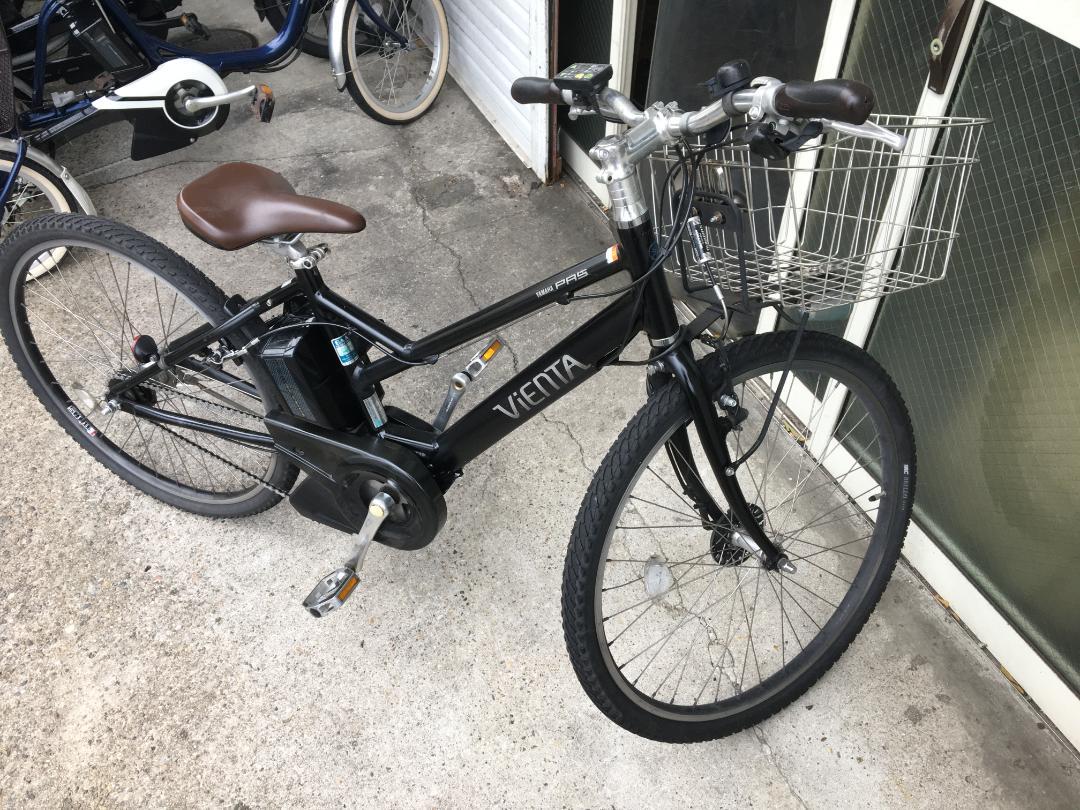 地域限定送料無料 パス ビエンタ 12,8AH 5段変速 黒 神戸 電動自転車 画像5