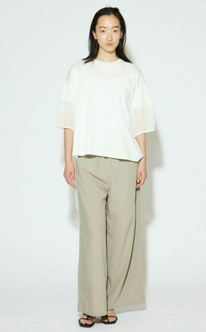 MIDIUMISOLID for Ladies シアースリーブコンシャスT