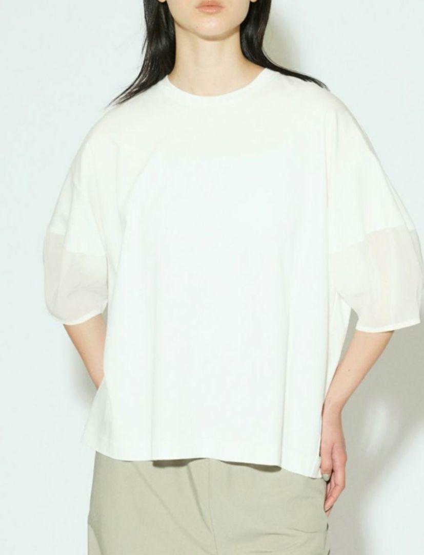MIDIUMISOLID for Ladies シアースリーブコンシャスT
