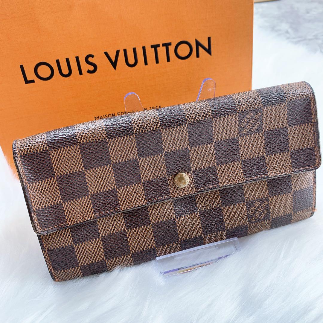 正規品】LOUIS VUITTON ダミエ長財布 - メルカリ