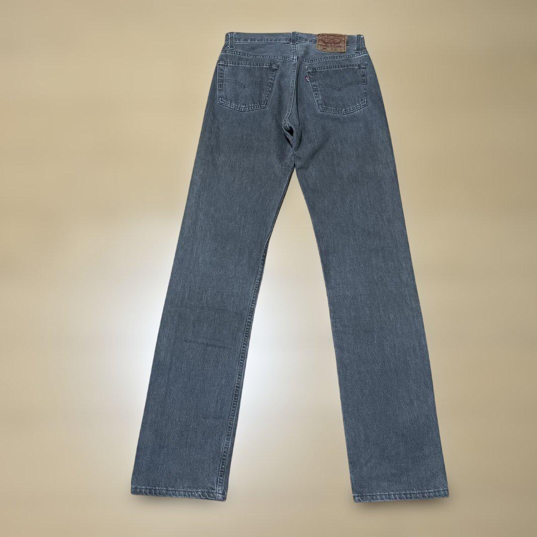 90s USA製 Levi‘s 501 先染めブラック 29X34 レングス長め