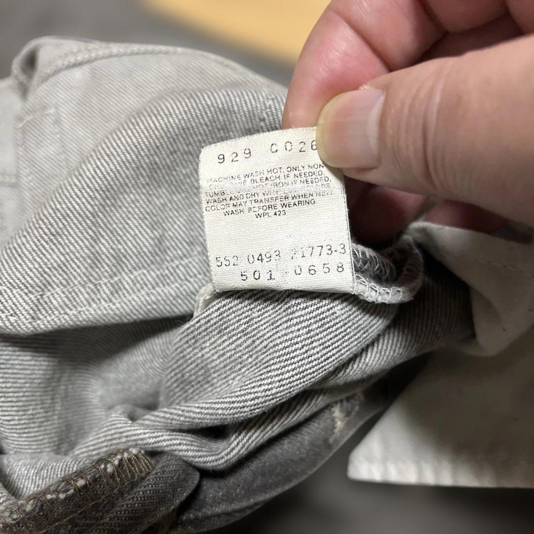 90s USA製 Levi‘s 501 先染めブラック 29X34 レングス長め