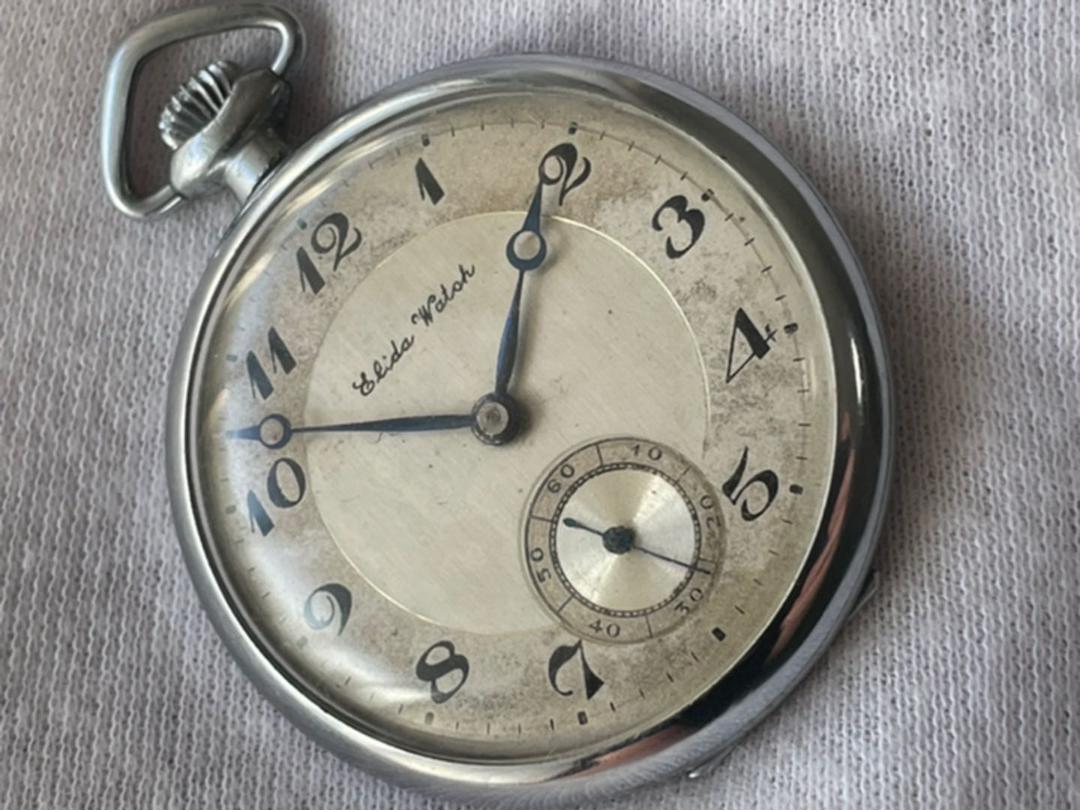 ELIDA SWISS MADE POCKET WATCH 手巻きヴィンテージ ELIDA SWISS MADE POCKET WATCH 手巻きヴィンテージ