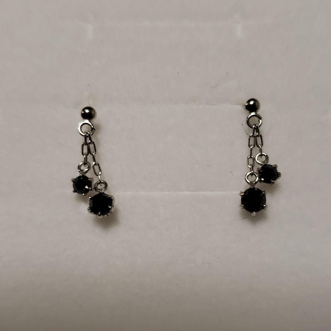 大得価人気 本日のみお値下げ K18ホワイトゴールド 0.3ct ブラックダイヤモンドピアス DnMOU-m14514502823 豊富な新品
