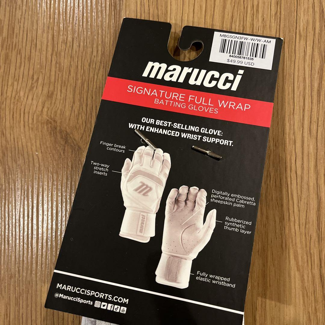 新品 マルーチバッティンググローブ 両手用 大人 MBGSGN3FW Mサイズ