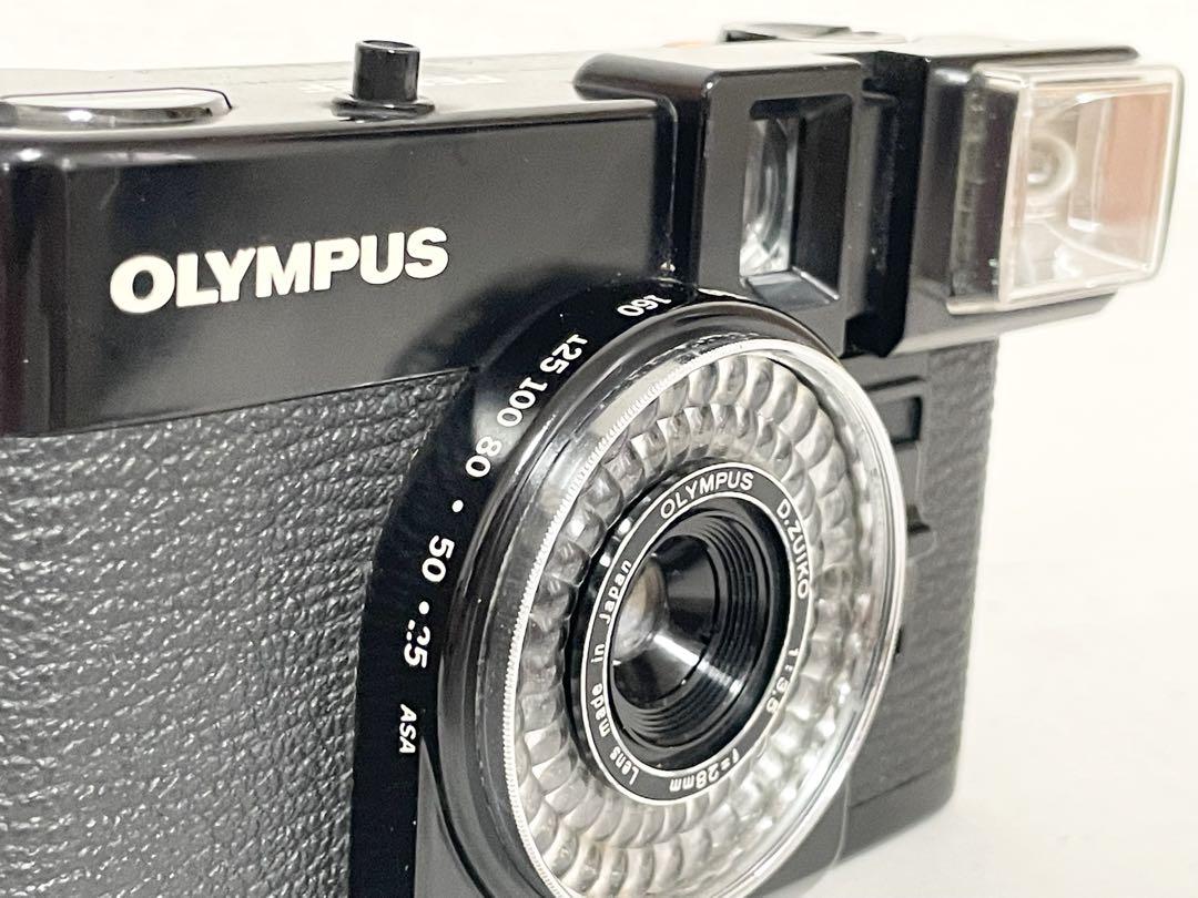 完動品】 OLYMPUS ハーフサイズカメラ PEN EF モルト張替済