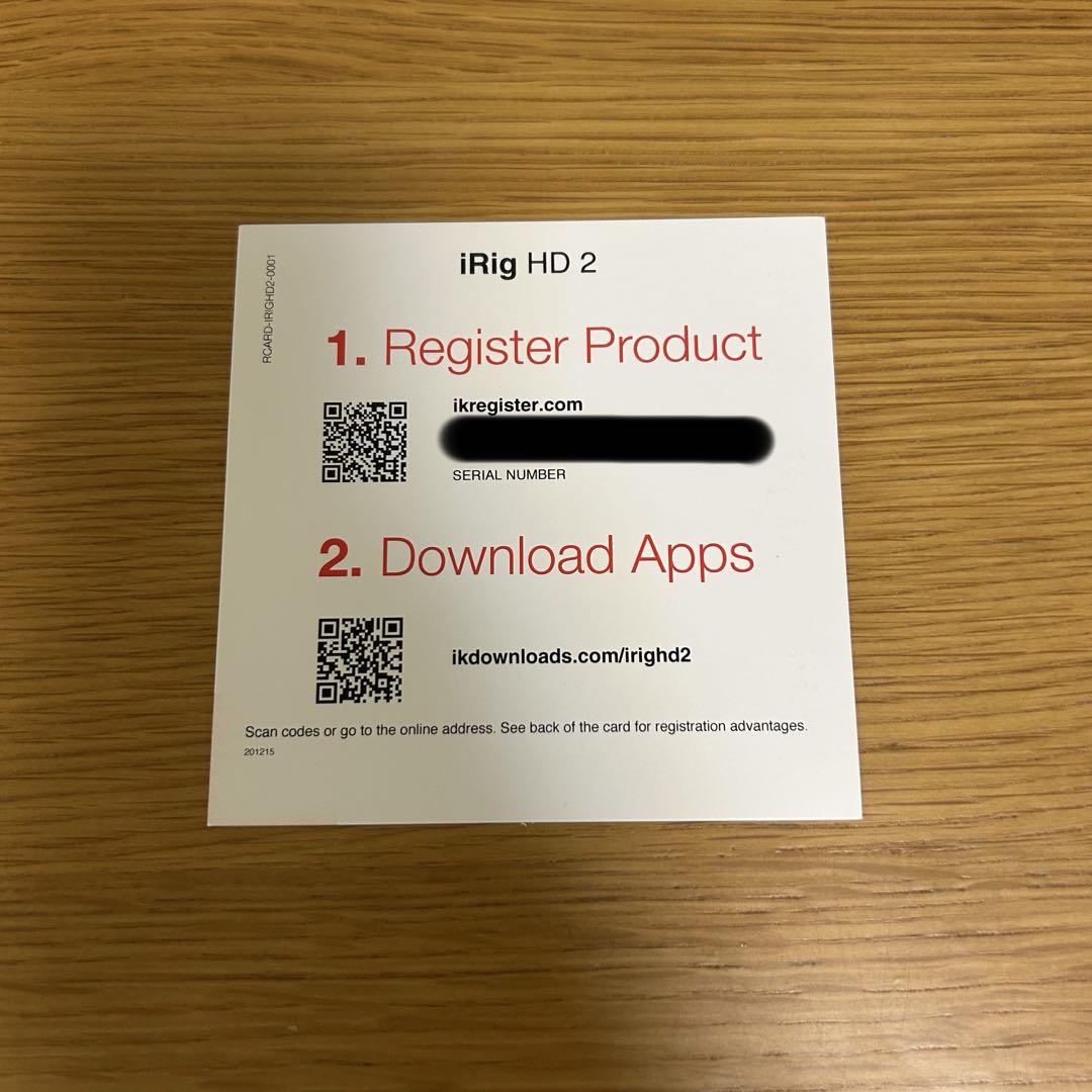 IK Multimedia iRig HD2 オーディオインタフェイス 箱付き