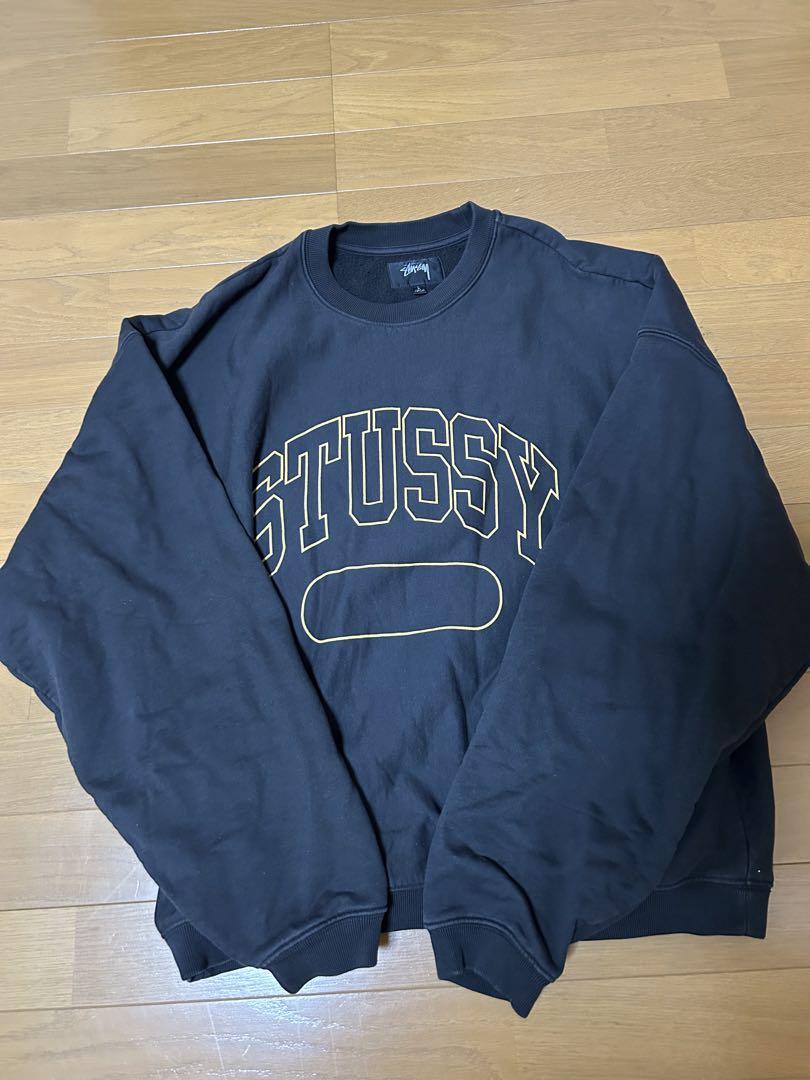 stussy ブラック スウェット L