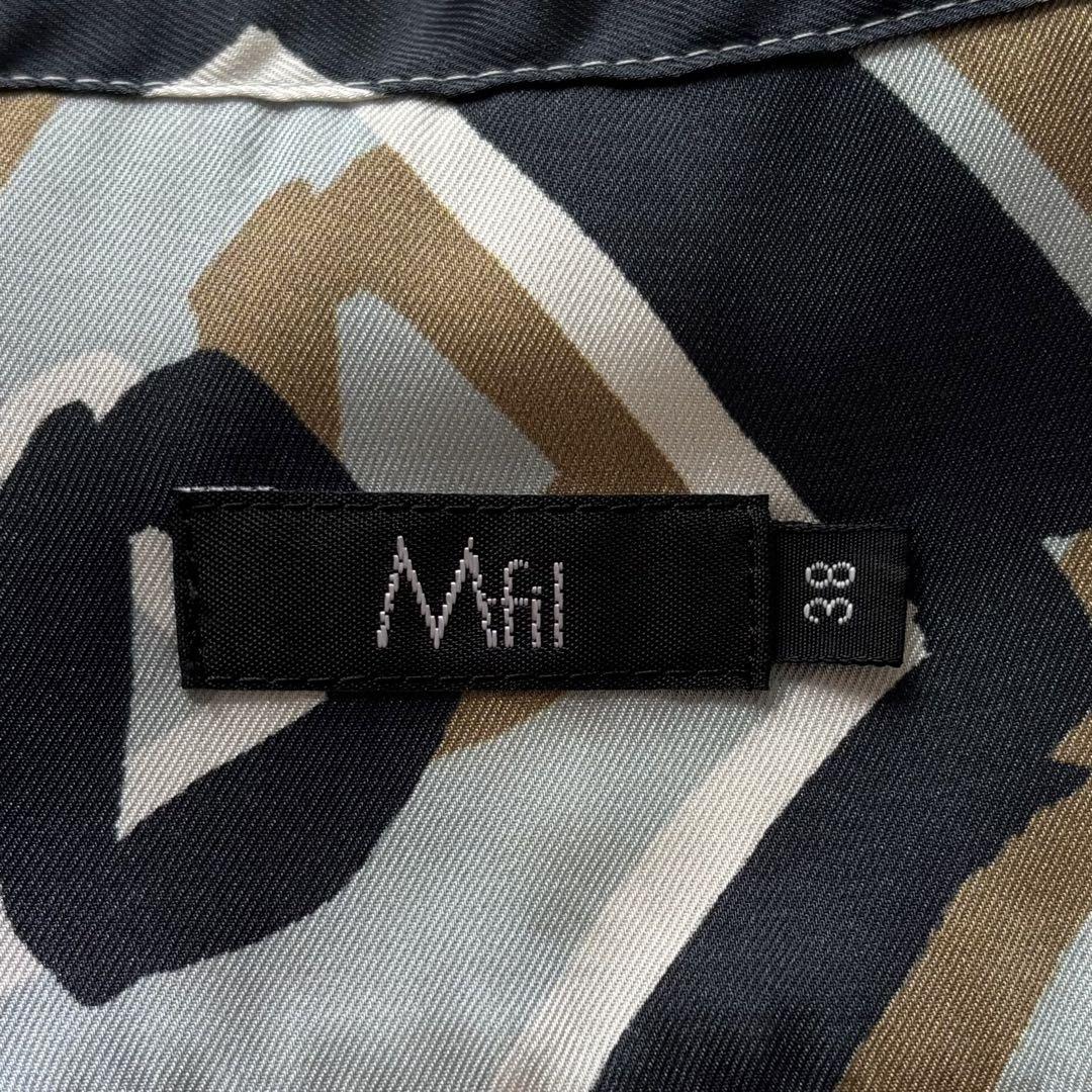 未使用✨ミカコナカムラ エムフィル M.fil ボウタイブラウス 38