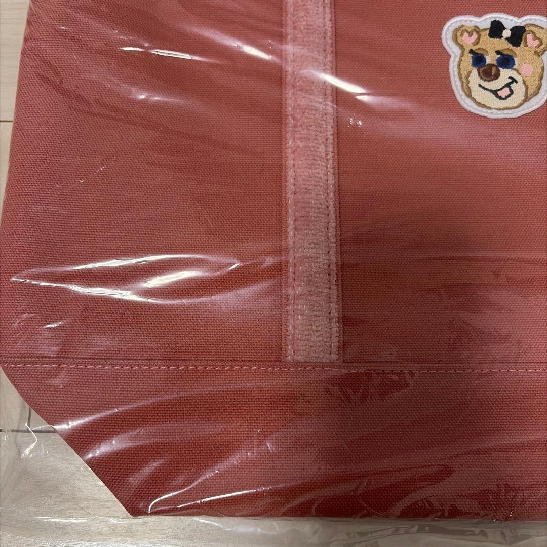 新品未使用 ラブラリー オールドテディガール ワッペントート ピンク 新品未使用 ラブラリー オールドテディガール ワッペントート ピンク