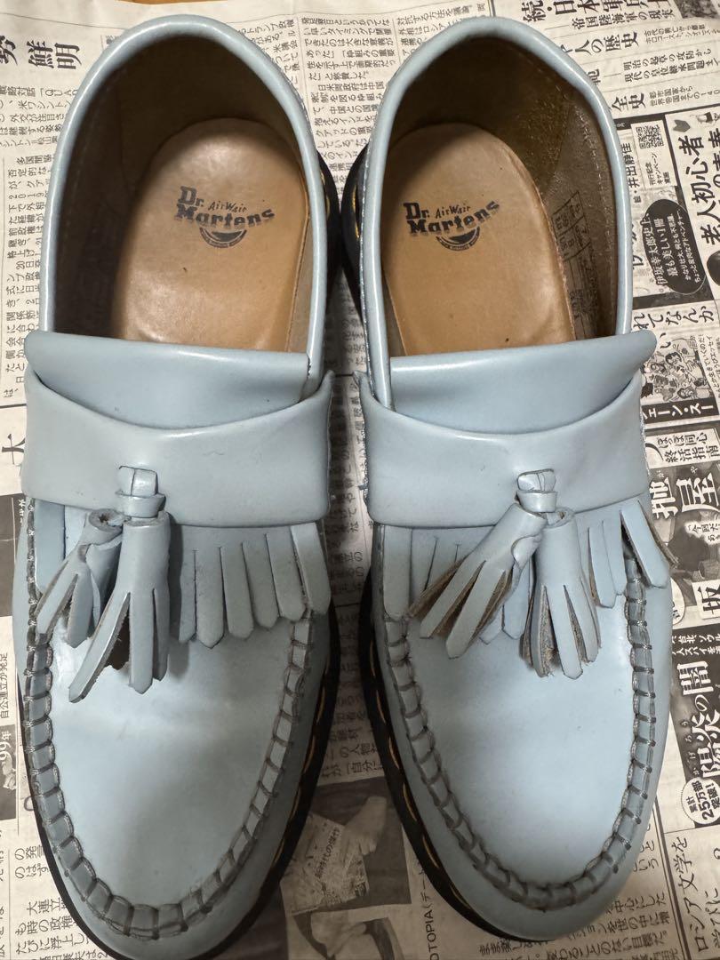 Dr. Martens ライトブルーローファー UK6 （25cm相当） - メルカリ