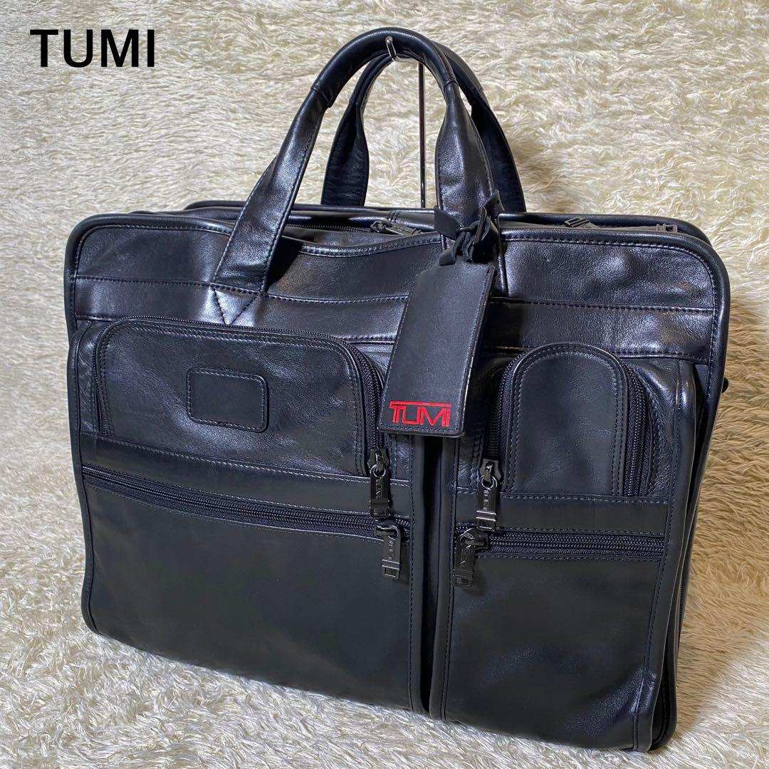 コメント失礼致します【美品】TUMI トゥミ ビジネスバッグ オールレザー 大容量 9621D3