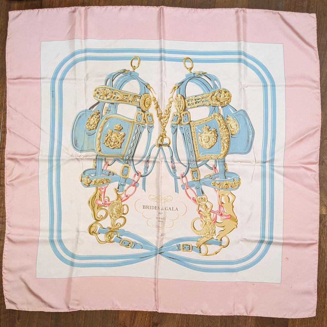ですのでご✠ 最終価格 BRIDES de GALA OBYwt-m14523848037 美品 HERMESエルメス カレ90 ⋻れあり
