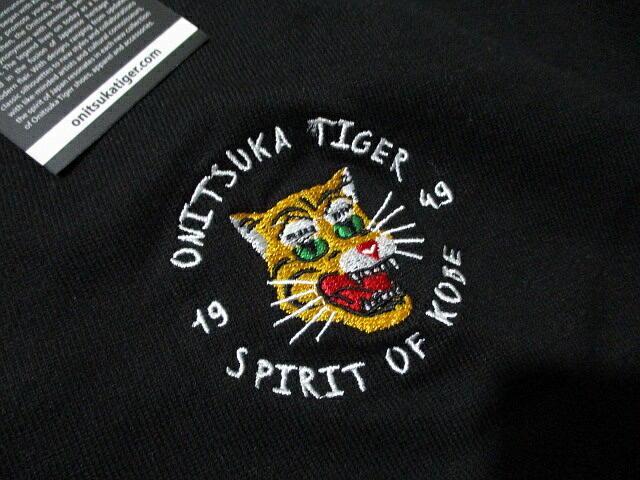 新品未使用■オニツカタイガー　虎刺繍　ロンT　XLサイズ　黒　グラフィック　長袖