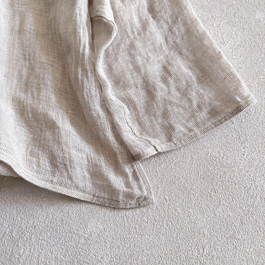 ★Spick&Span 2023S/S メッシュリネンルーズプルオーバー＜F＞
