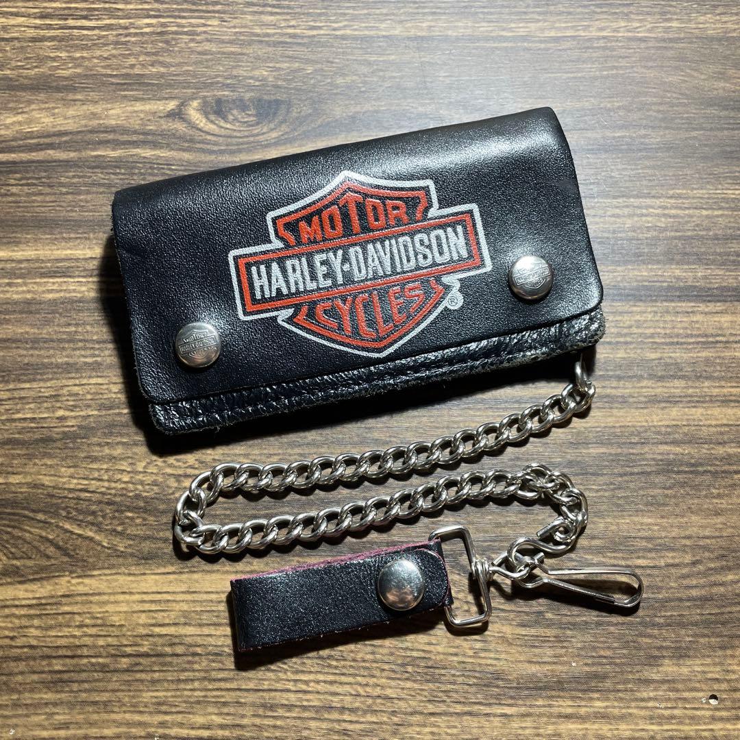 ③ USA ハーレーダビッドソン バイカーウォレット デッドストック ビンテージ