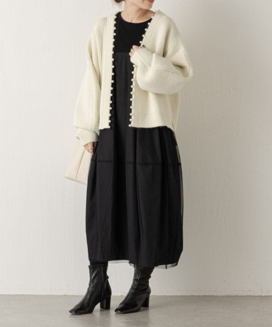 BEARDSLEY チュールマルワンピース 美品 BEARDSLEY チュールマルワンピース 美品