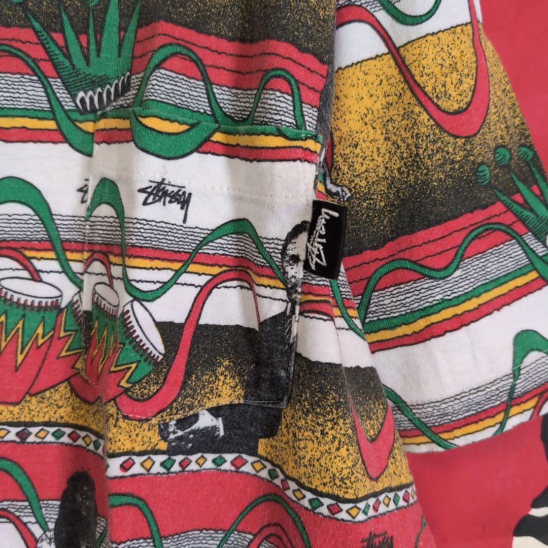 80s OLD STUSSY ボブxセラシエ VINTAGE USA製 表記XL