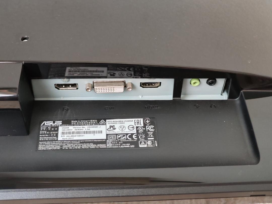 ASUS VG248QE-J ゲーミングモニター 24インチ 144Hz