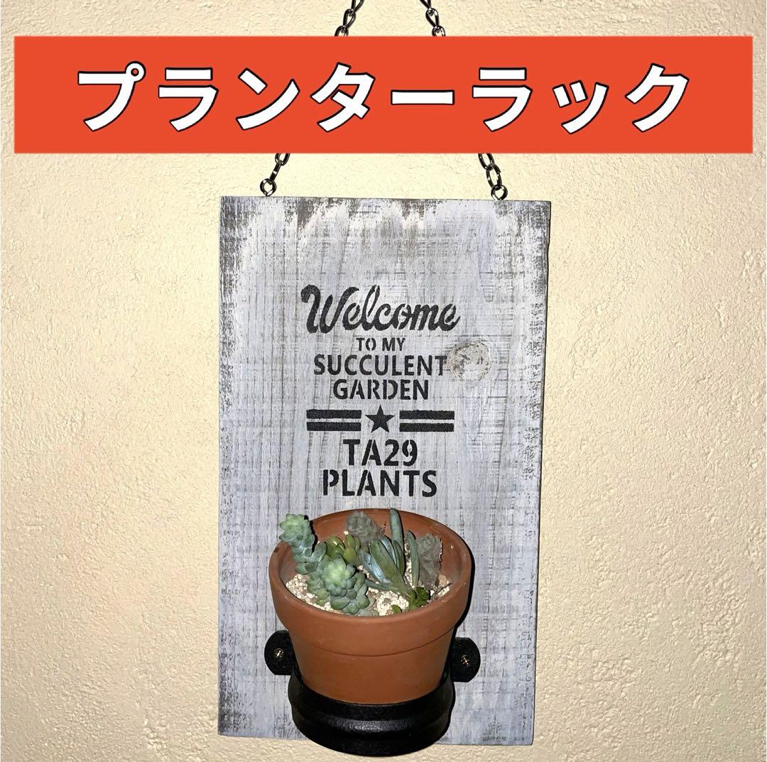 プランター壁掛けウッドプレート多肉植物鉢壁掛けアメリカン雑貨