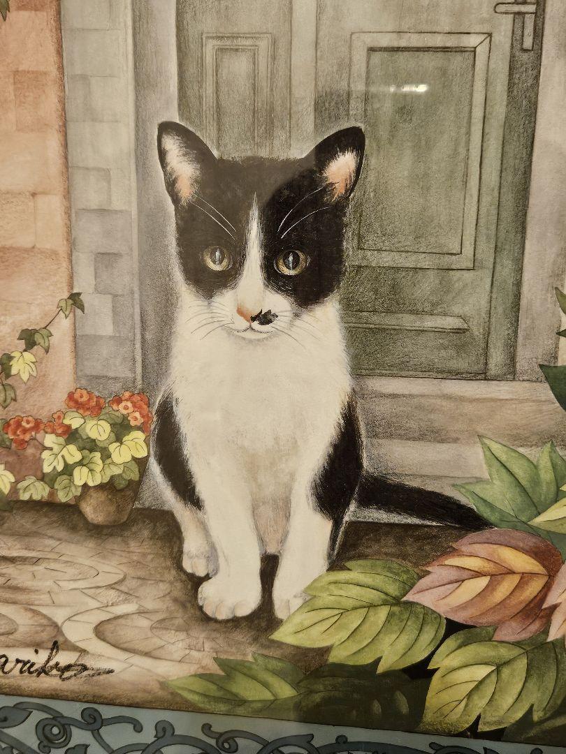 猫絵画（版画）