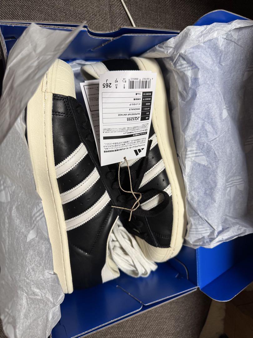 adidas superstar vintege ブラック／ホワイト